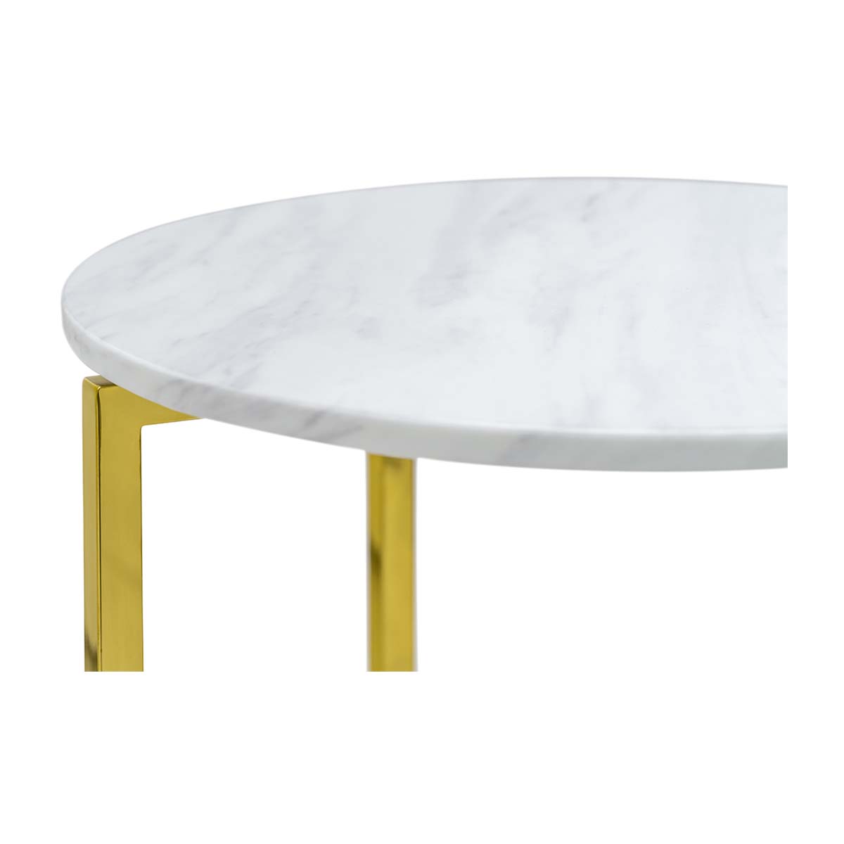 Luxe Round Marble Side Table