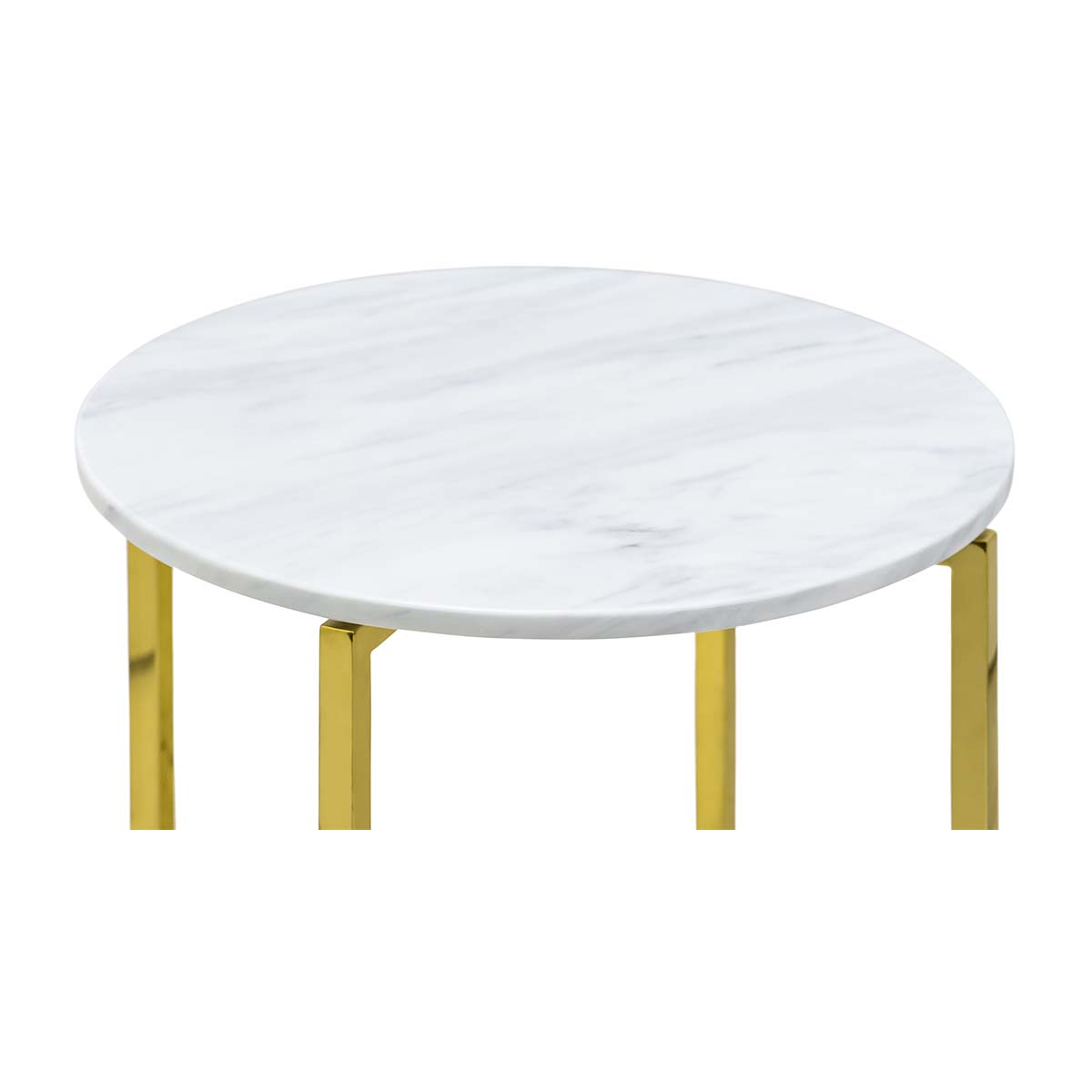 Luxe Round Marble Side Table