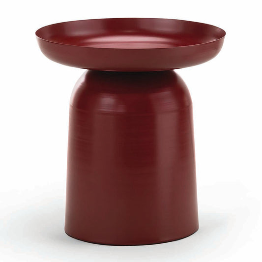 Nero Pedestal Round Side Table