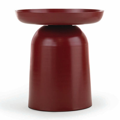 Nero Pedestal Round Side Table