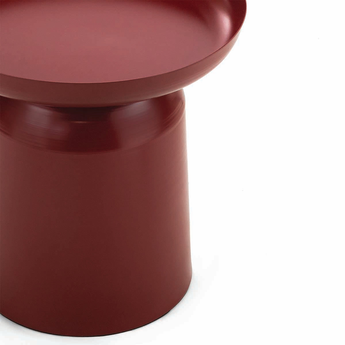 Nero Pedestal Round Side Table