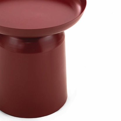 Nero Pedestal Round Side Table