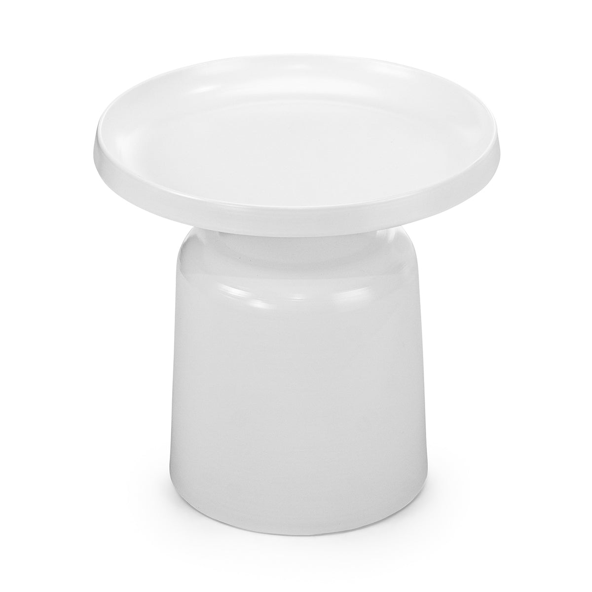 Palemo Round Pedestal Tray Side Table