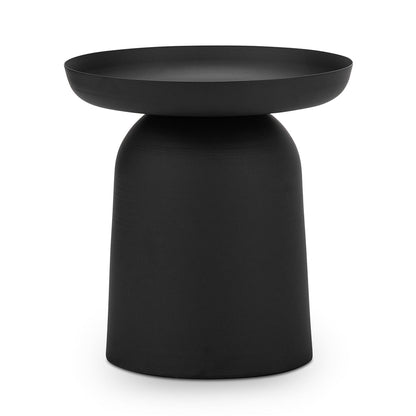 Nero Round Pedestal Side Table