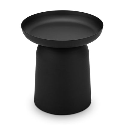 Nero Round Pedestal Side Table
