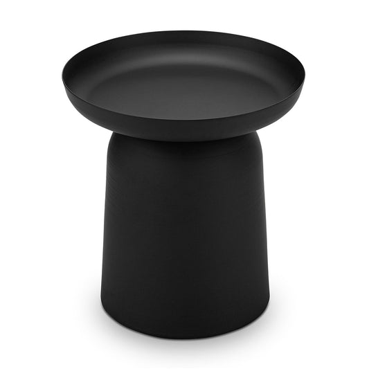 Nero Round Pedestal Side Table