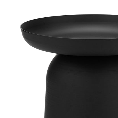 Nero Round Pedestal Side Table