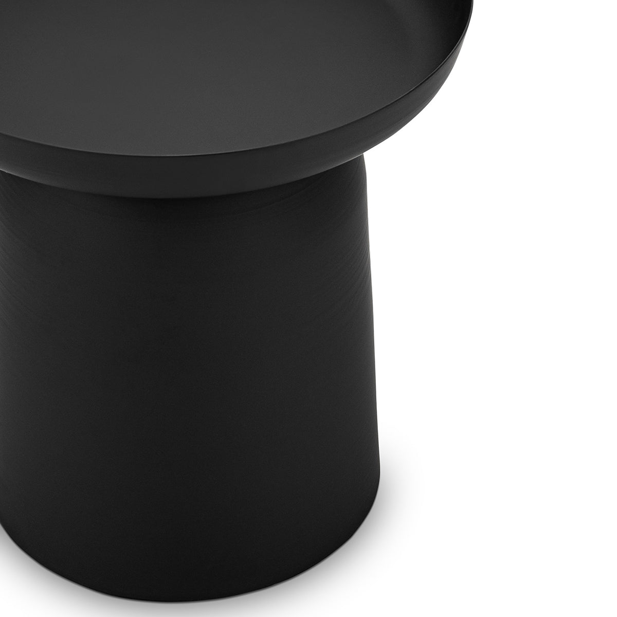 Nero Round Pedestal Side Table