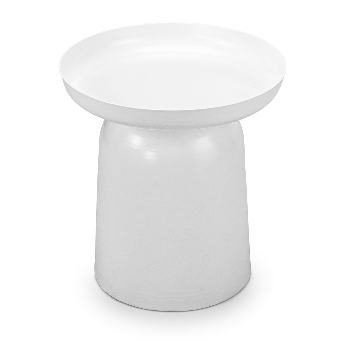 Nero Round Pedestal Side Table