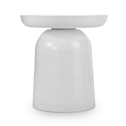 Nero Round Pedestal Side Table