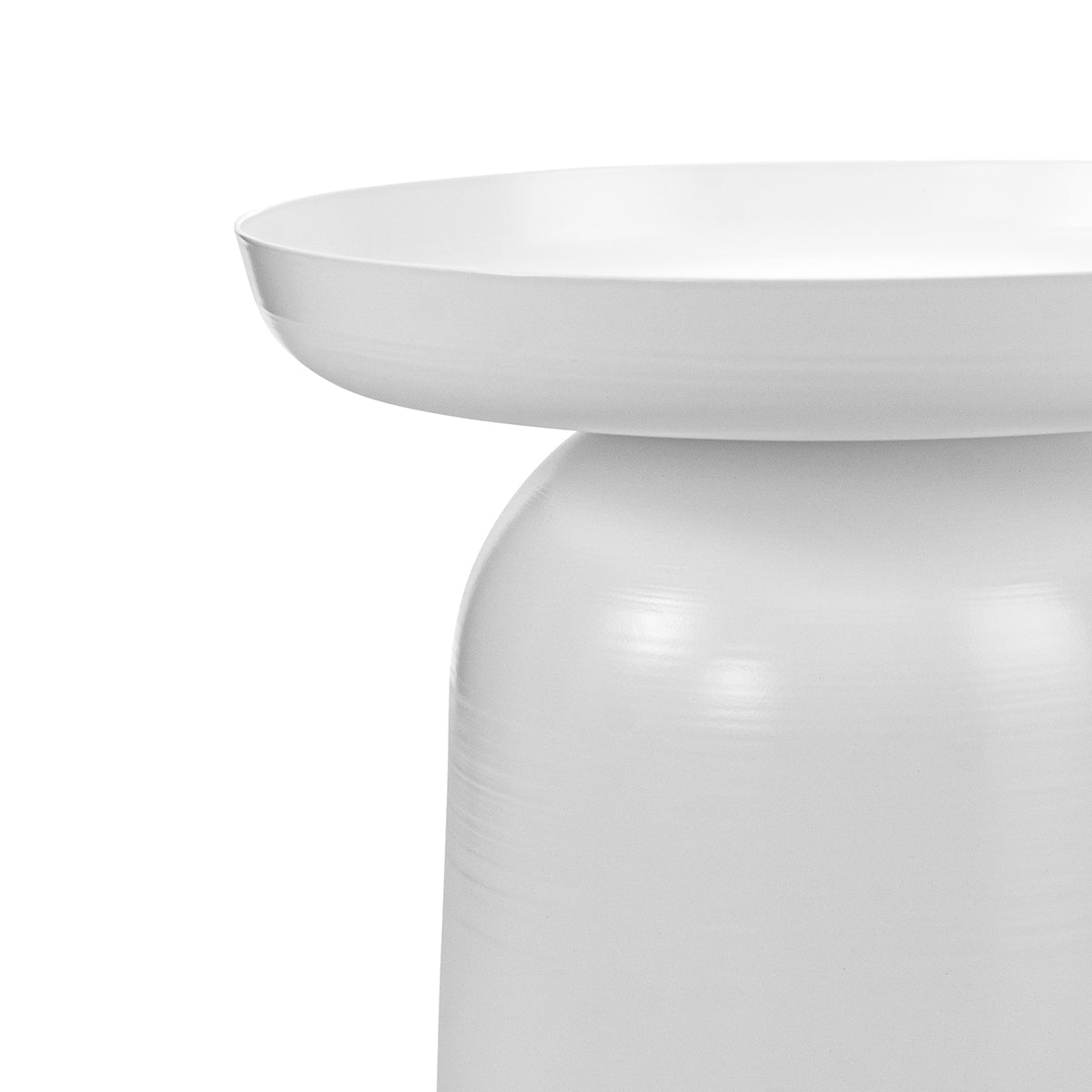 Nero Round Pedestal Side Table