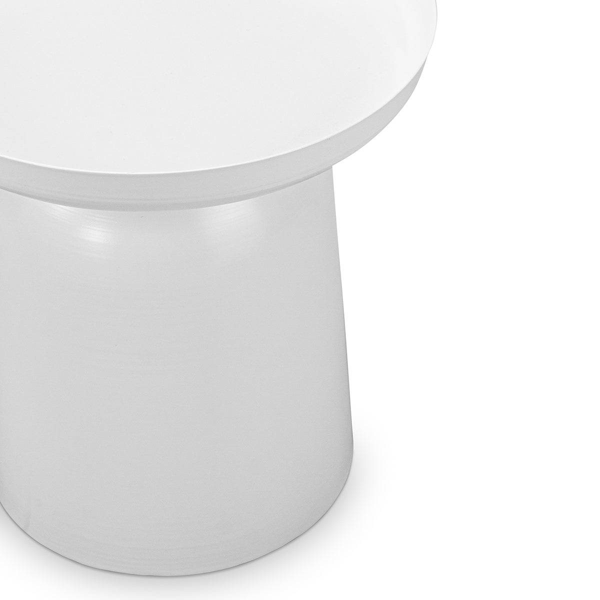 Nero Round Pedestal Side Table