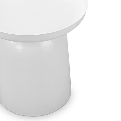 Nero Round Pedestal Side Table
