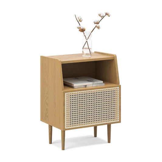 Thea Rattan 1 Door Bedside Table