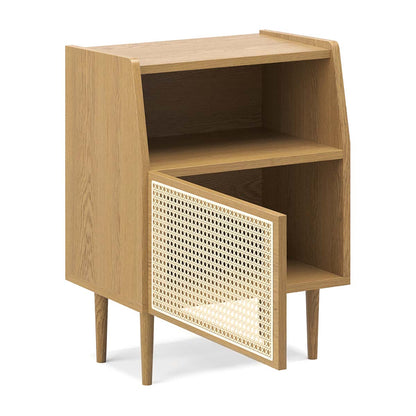 Thea Rattan 1 Door Bedside Table