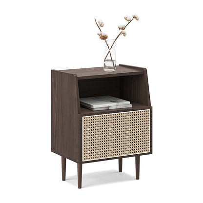 Thea Rattan 1 Door Bedside Table