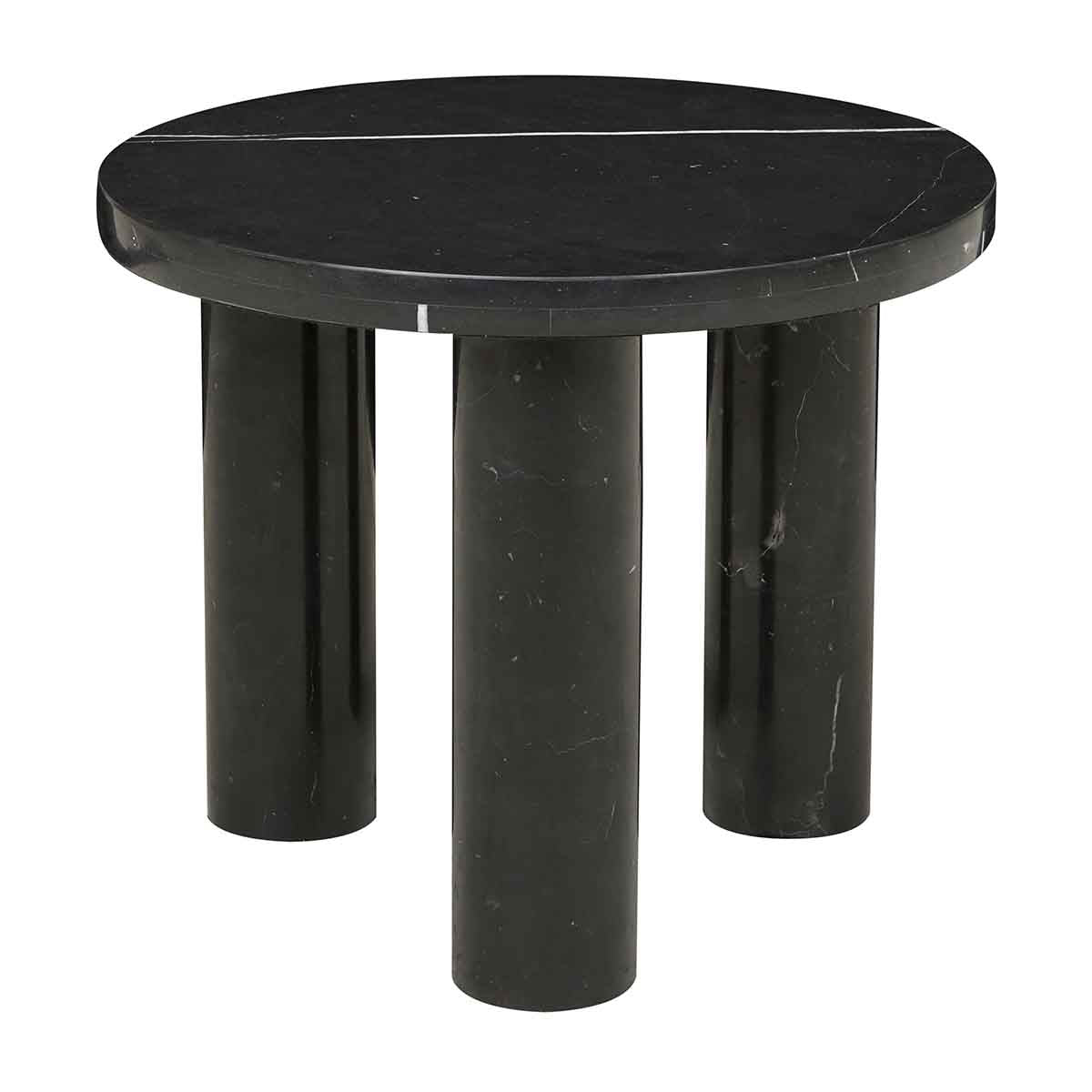 Amara Round Leg Marble Side Table