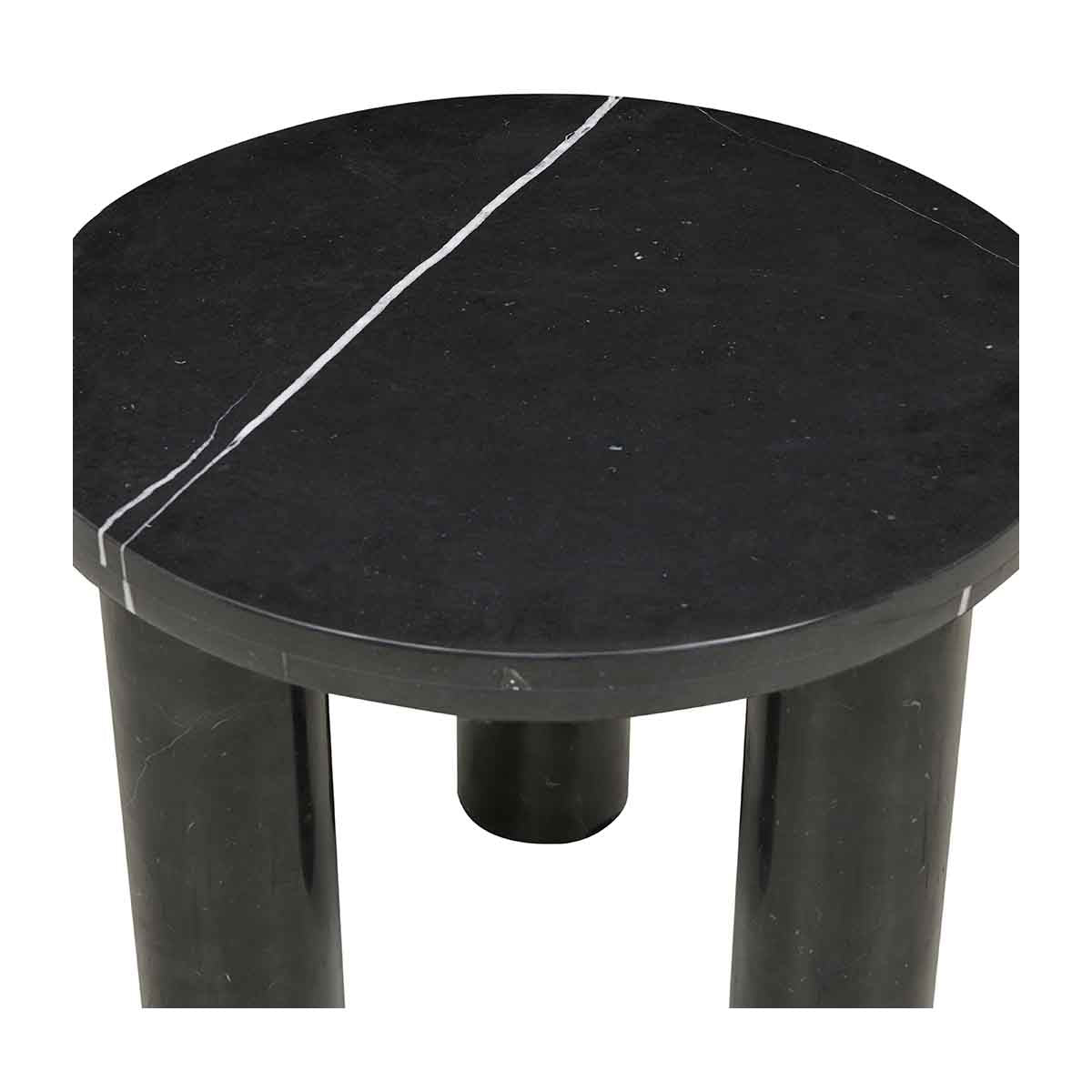 Amara Round Leg Marble Side Table