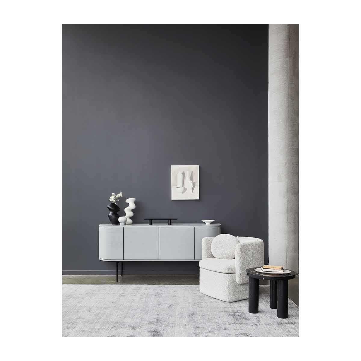 Amara Round Leg Marble Side Table