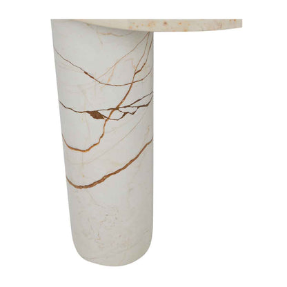 Amara Round Leg Marble Side Table