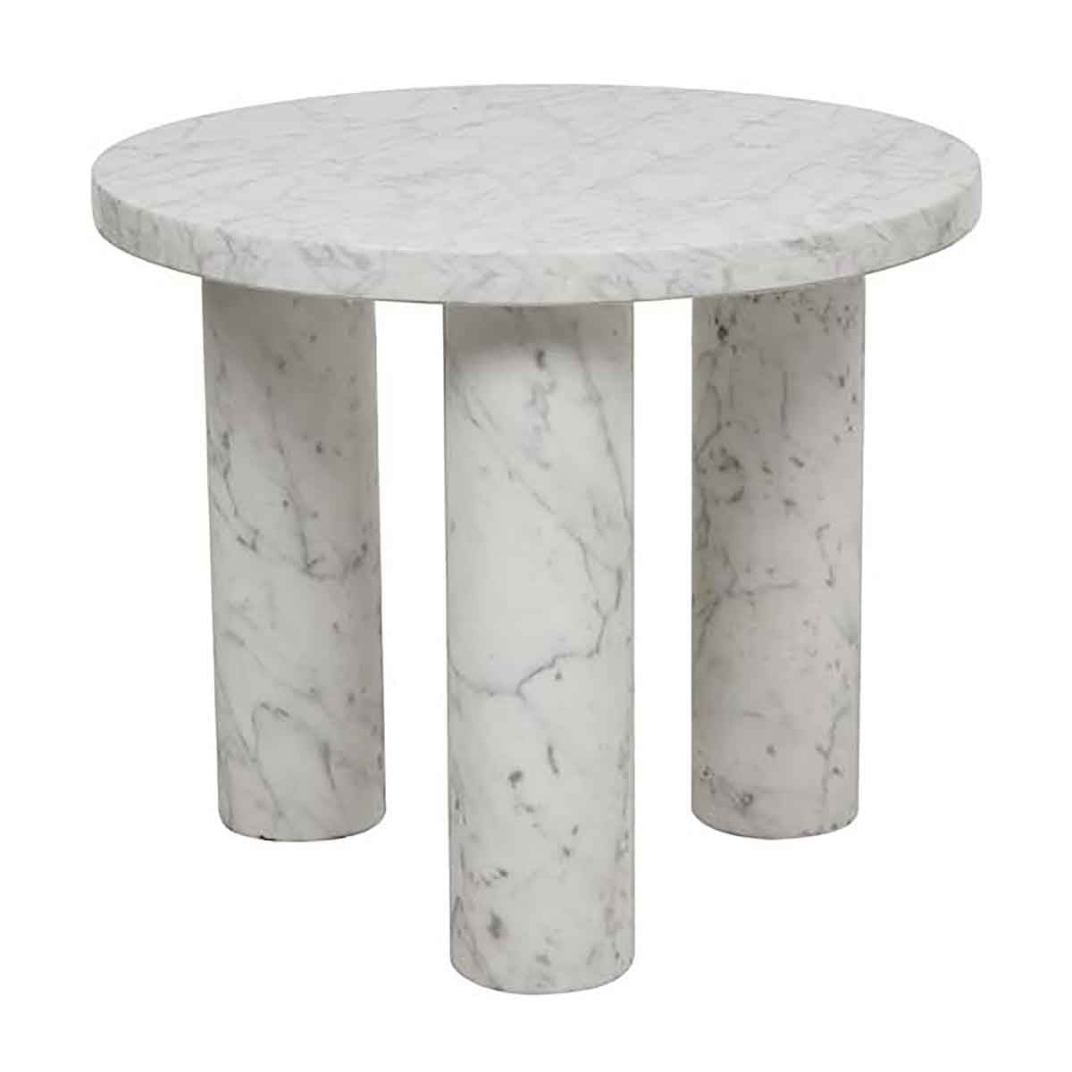 Amara Round Leg Marble Side Table