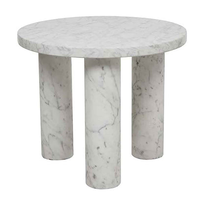 Amara Round Leg Marble Side Table