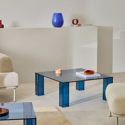 Adularia Glass Square Coffee Table