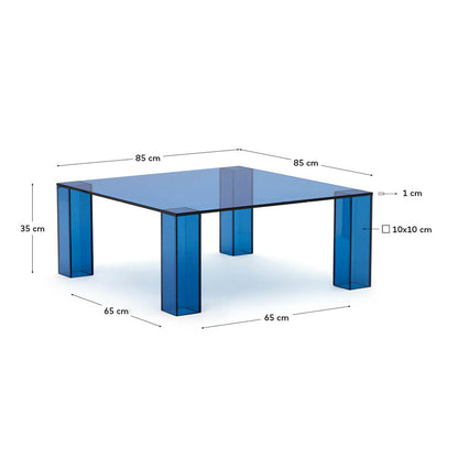Adularia Glass Square Coffee Table