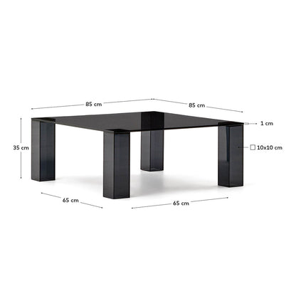 Adularia Glass Square Coffee Table