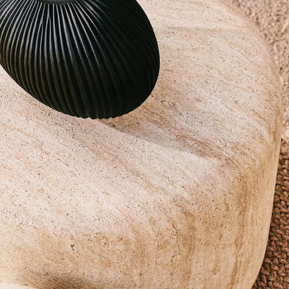 Drasi Side Table (Natural Stone Finish)