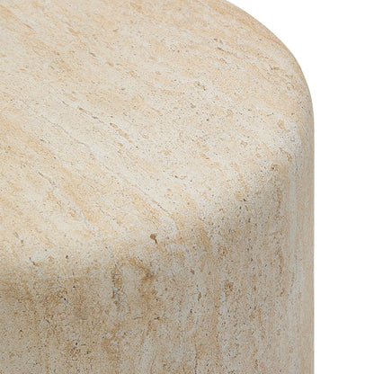 Drasi Side Table (Natural Stone Finish)