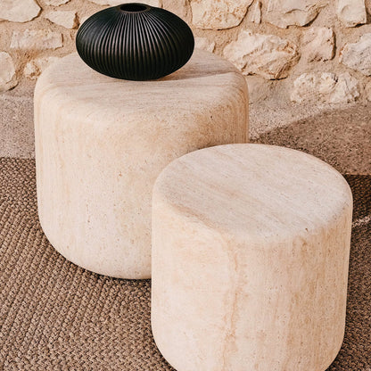 Drasi Side Table (Natural Stone Finish)