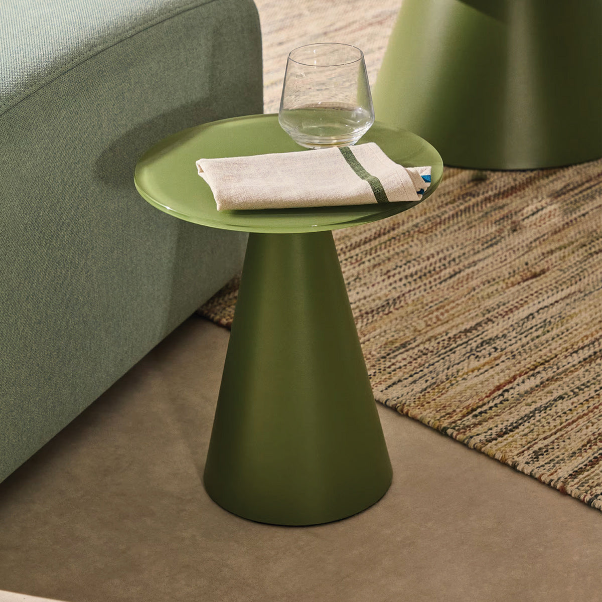 Wilshire Glass Side Table