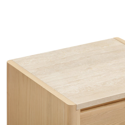 Trivoli Travertine Bedside Table