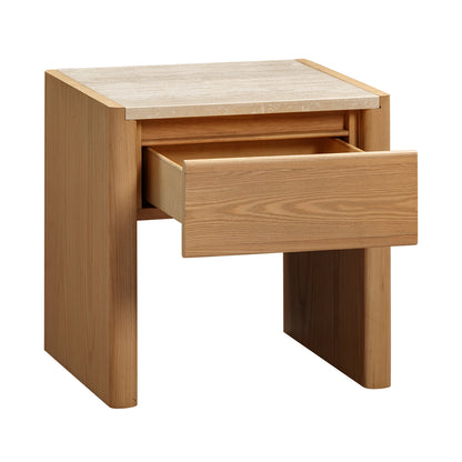 Trivoli Travertine Bedside Table