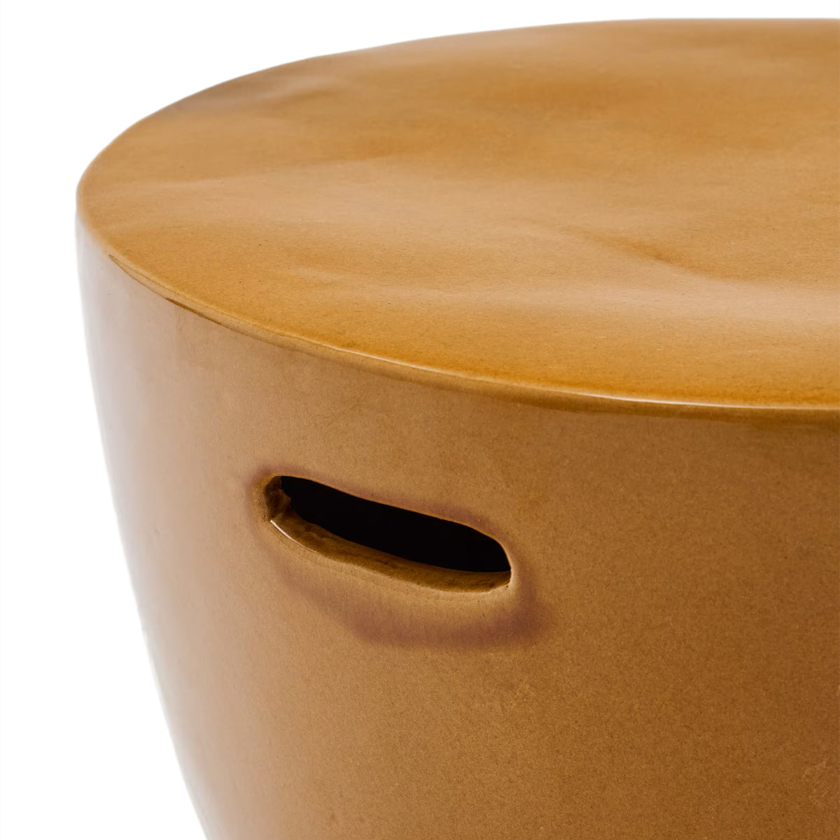 Mesquida Outdoor Side Table (Glazed Mustard, 45cm)