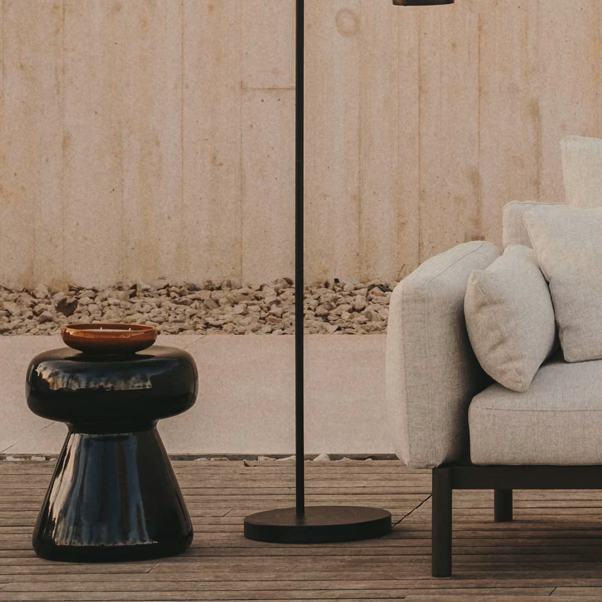 Manya Outdoor Round Side Table