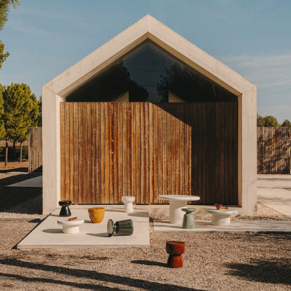 Mesquida Outdoor Side Table (Glazed Terracotta, 35cm)