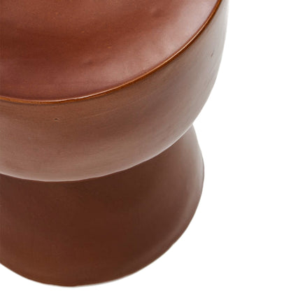 Mesquida Outdoor Side Table (Glazed Terracotta, 35cm)