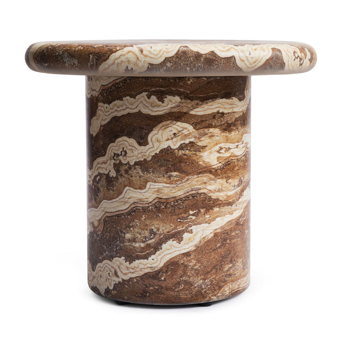 Azzurra Side Table (Tiger Onyx Finish)
