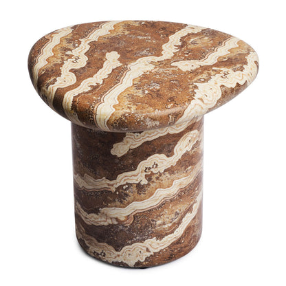 Azzurra Side Table (Tiger Onyx Finish)