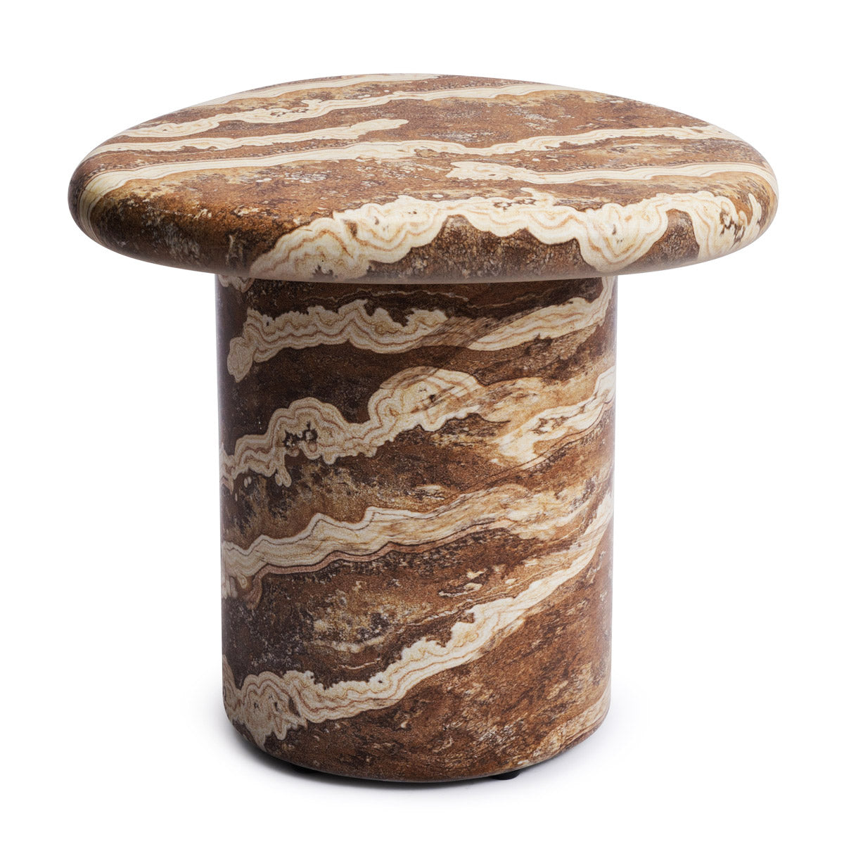 Azzurra Side Table (Tiger Onyx Finish)