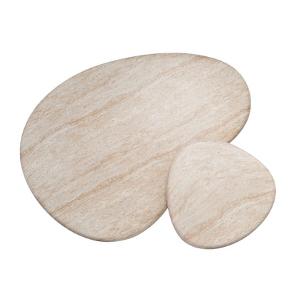 Azzurra Side Table (Travertine Finish)