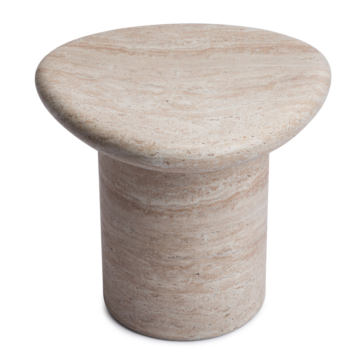 Azzurra Side Table (Travertine Finish)