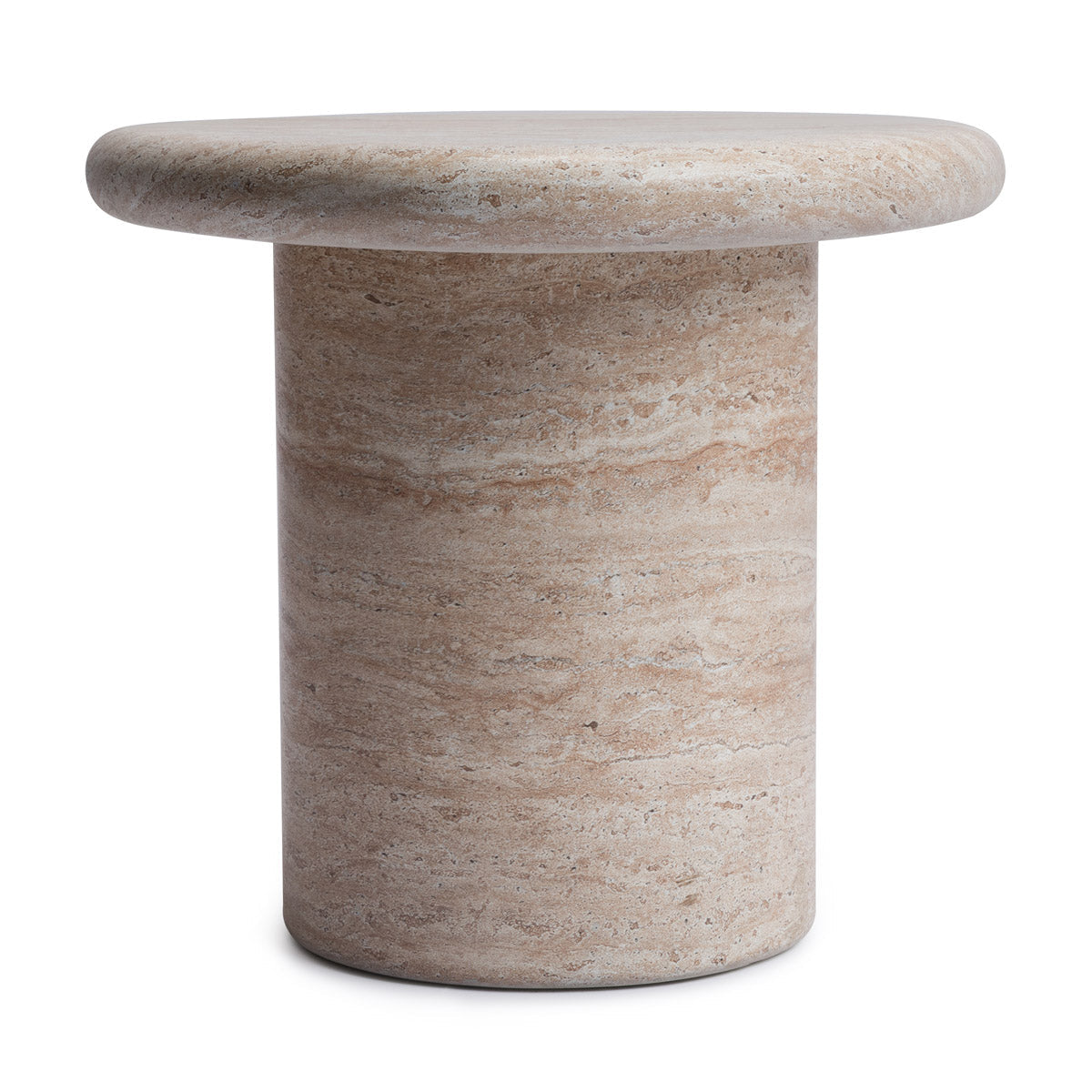 Azzurra Side Table (Travertine Finish)