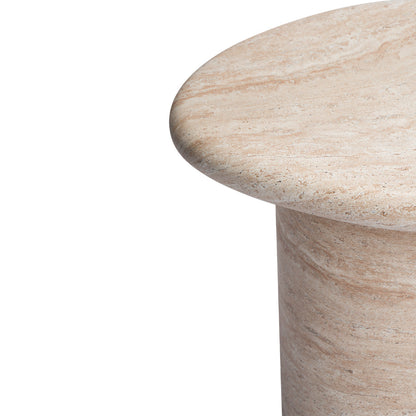 Azzurra Side Table (Travertine Finish)