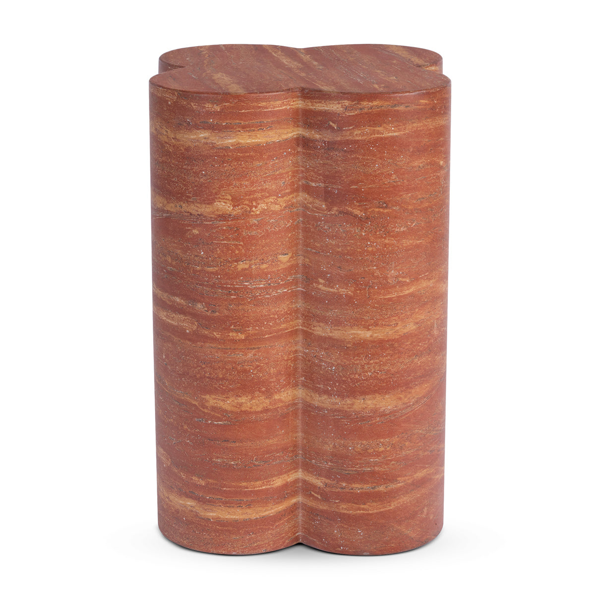 Bloom Plinth Side Table (Natural Stone Finish)