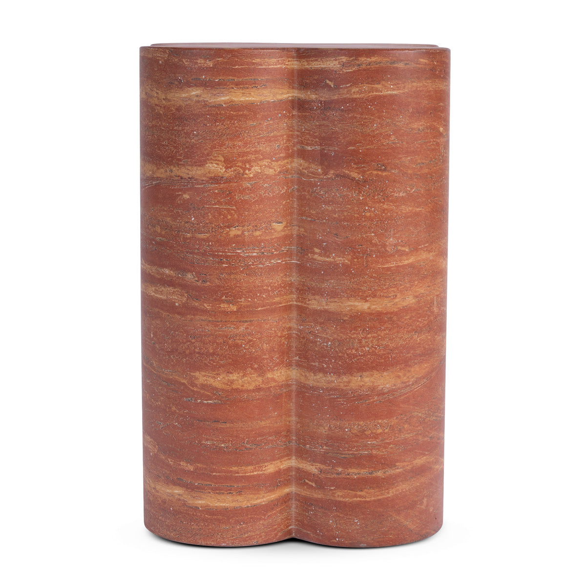 Bloom Plinth Side Table (Natural Stone Finish)