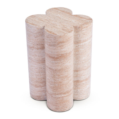 Bloom Plinth Side Table (Natural Stone Finish)