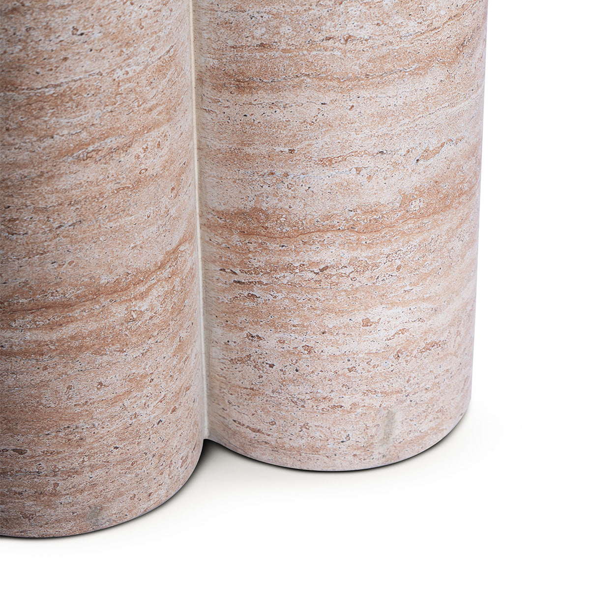 Bloom Plinth Side Table (Natural Stone Finish)